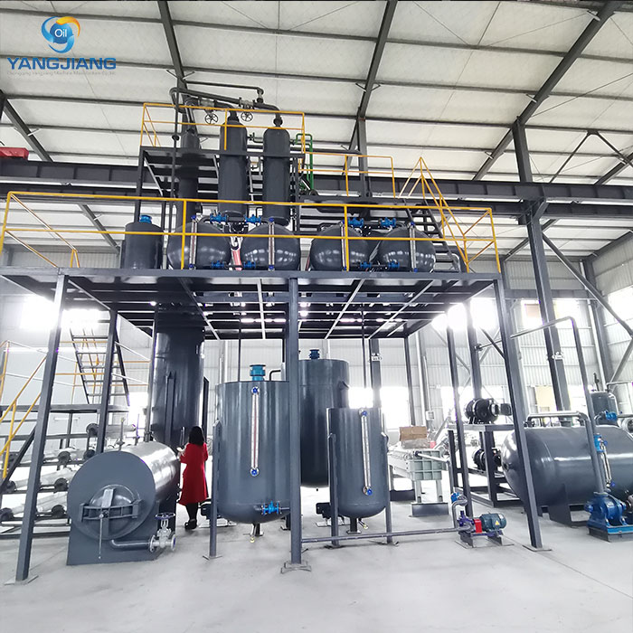 YJ-TY Used Engine Oil t o Base Oil Recyling Plant2