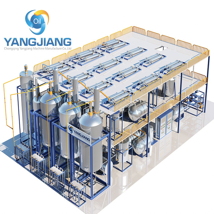 YJ-TY Used Engine Oil t o Base Oil Recyling Plant7